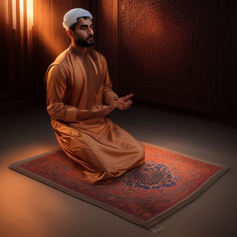 ornerylouse568 muslim man sitting in the prayer mat