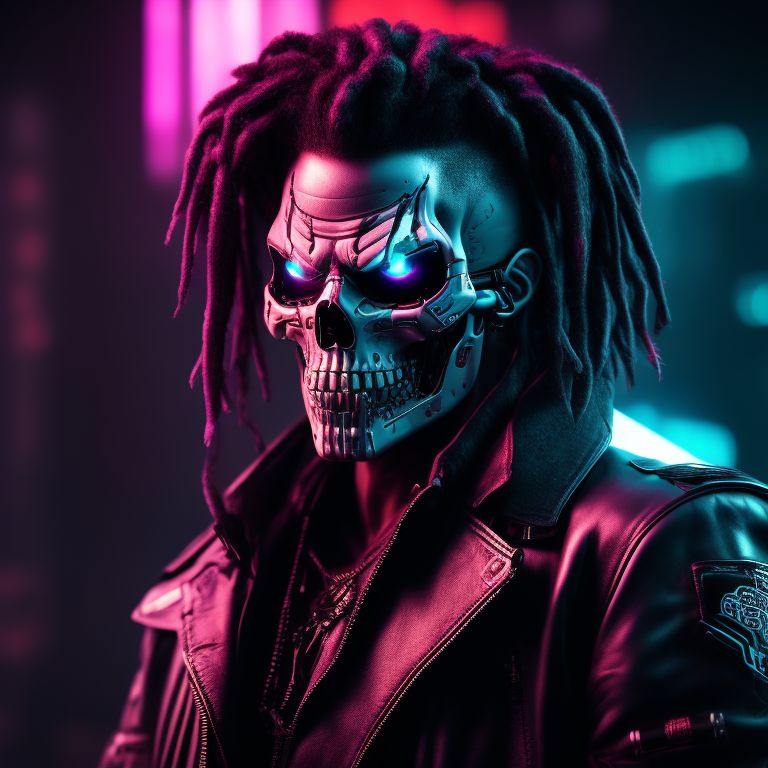 Samurai Wallpaper 4K, Cyberpunk 2077, Leather jacket