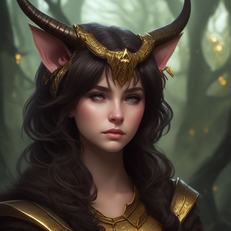 golden-seal444: Half orc tiefling with shadowy hair and golden eyes