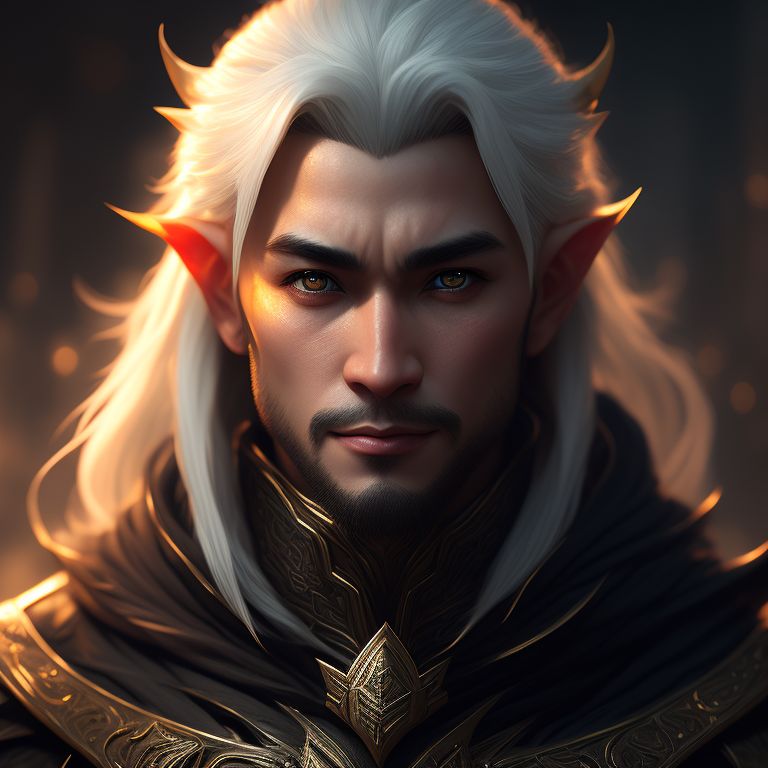 jon Nguyen male elf wizard

, Highly detailed, Intricate, Sharp focus, Art by artgerm and greg rutkowski, Trending on Artstation, concept art., Beauty face, Epic lighting, Dungeons and dragons portrait, Smiling mouth