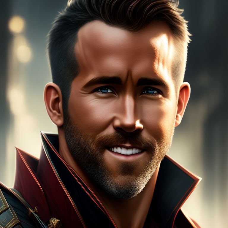 V8215 Ryan Reynolds Beard Hot Portrait Handsome Photo Actor WALL POSTER  PRINT