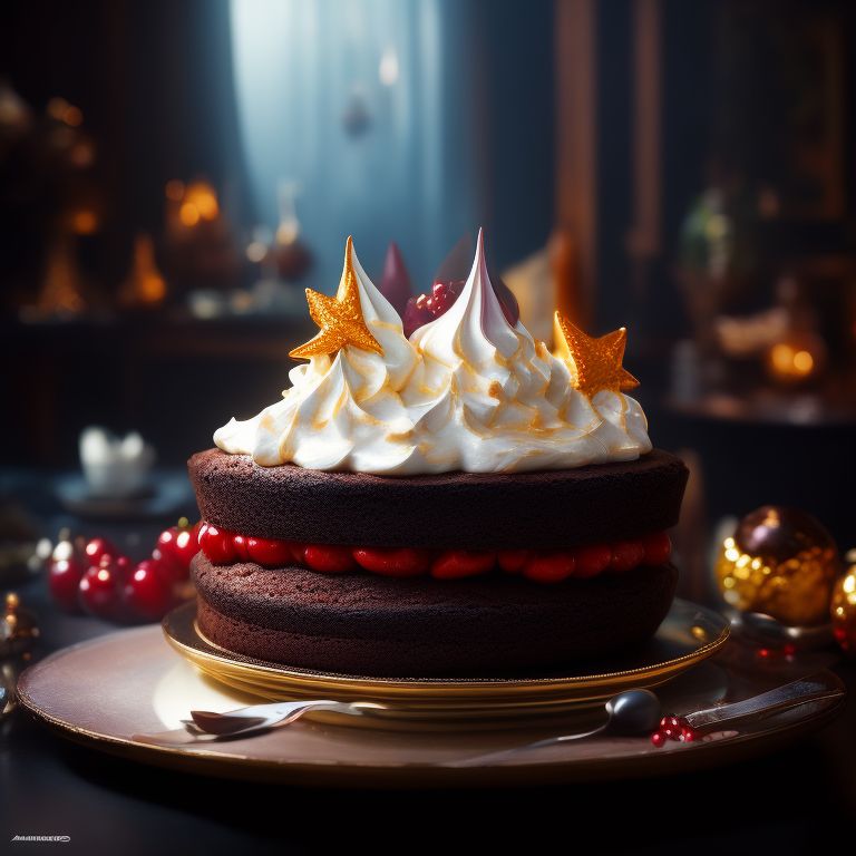 moral-turtle525: a delicious chocolate cake, runny meringue frosting ...