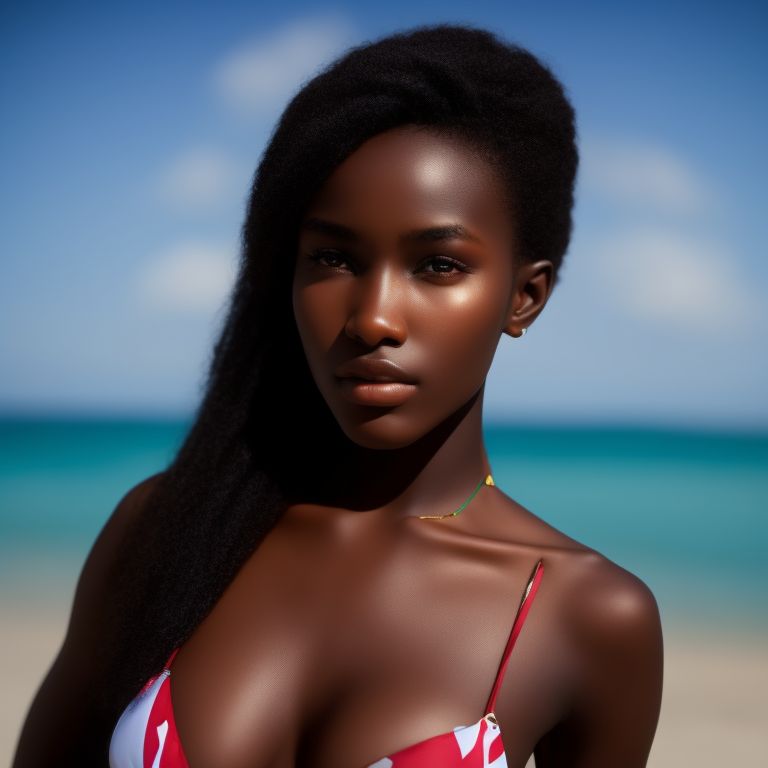 taut wren634 16 year old Kenyan model in bikini