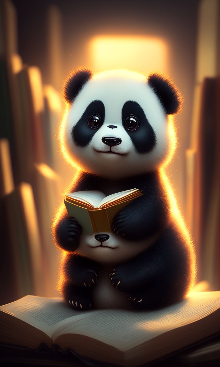 boring-snail456: panda go to books
