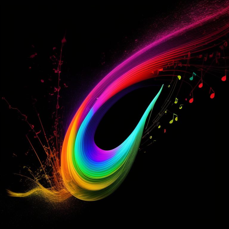 moral-turtle525: wavy musical notes, falling to the ground, colors ...