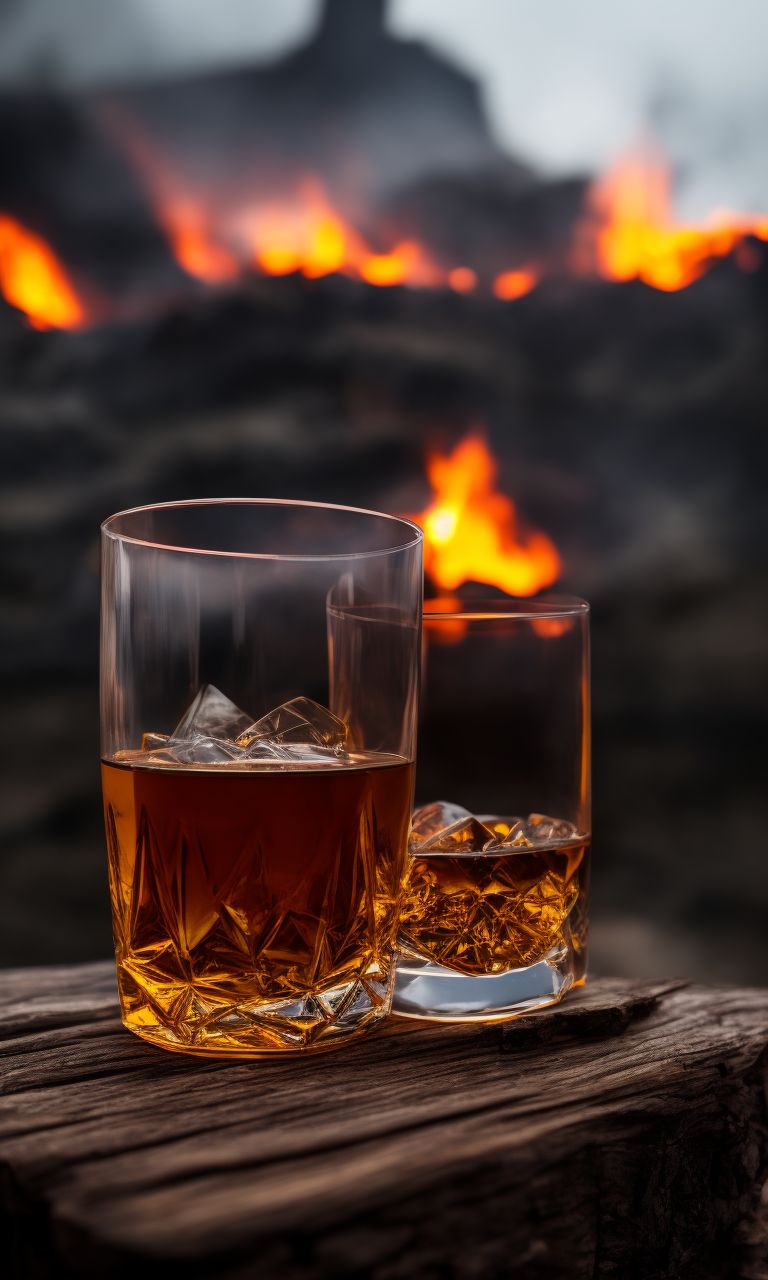 This Wooden Whiskey Glass is Fire