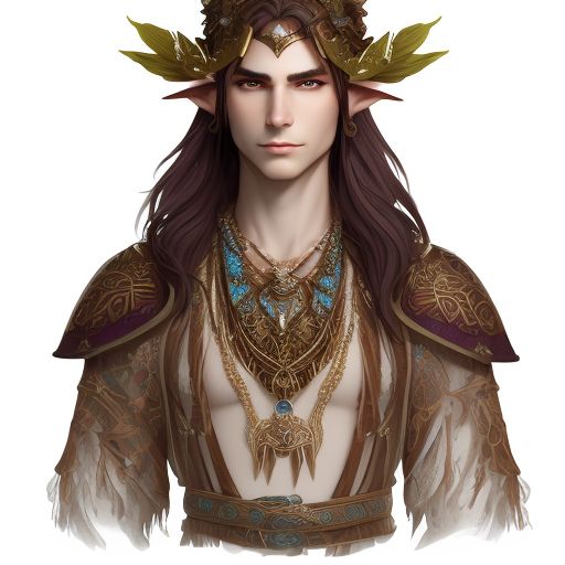 taut-walrus979: adult male elf with brown hair and deep blue eyes ...