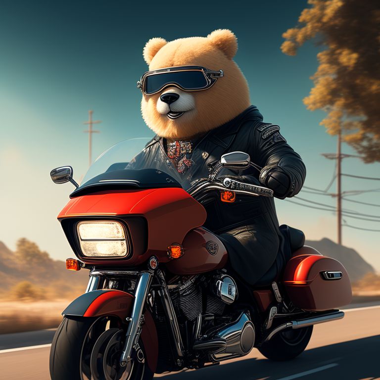 Harley davidson deals teddy bear motorcycle