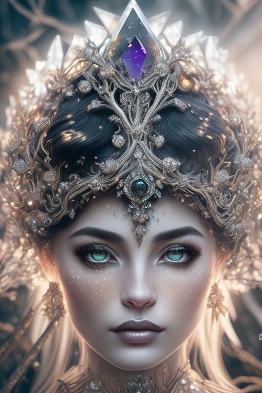 fickle-loris892: beautiful celestial goddess, wear crystal crown ...