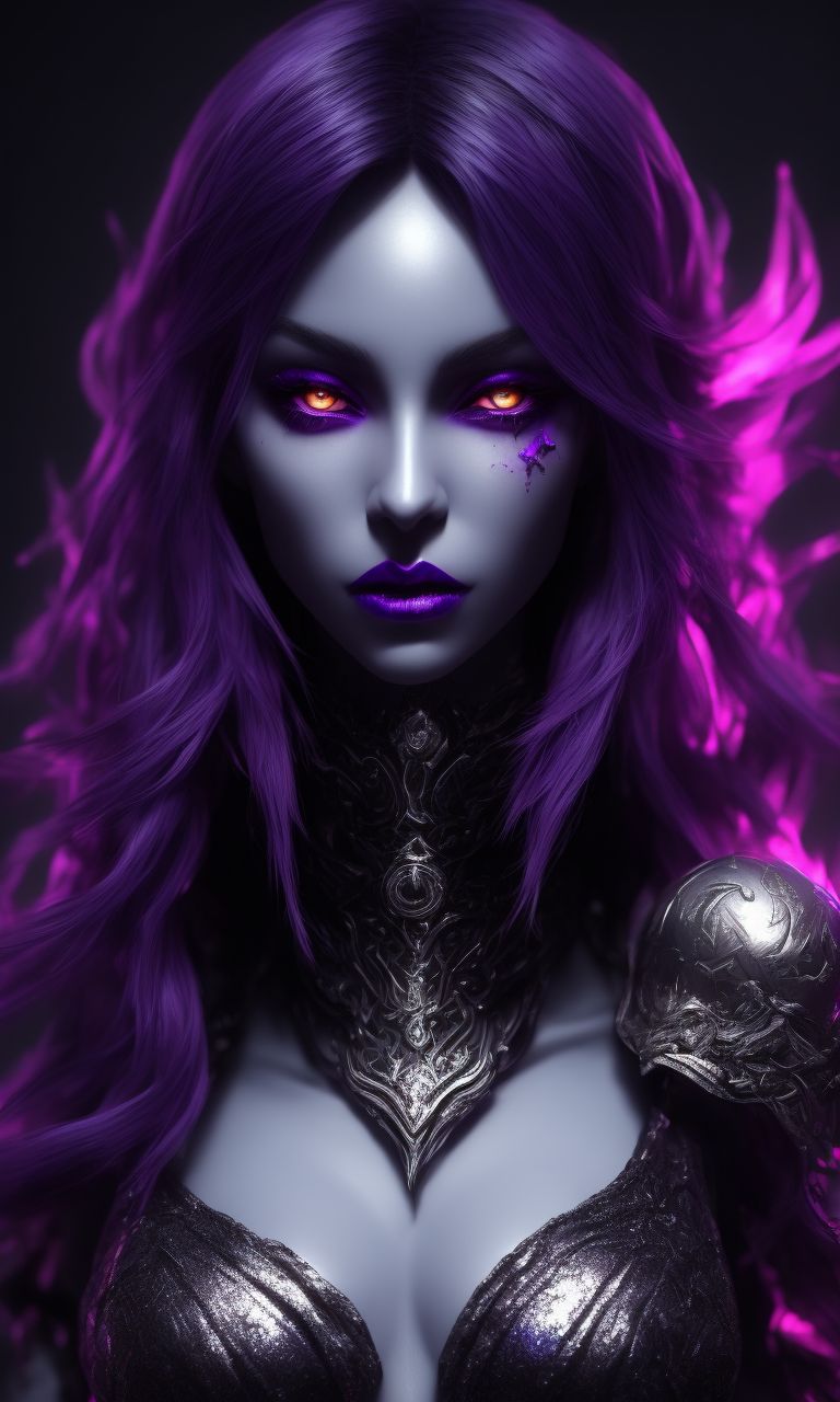 Varnabrokentree Full Body Imagine A Female Drow Rogue With Layered Metallic Silver Hair 