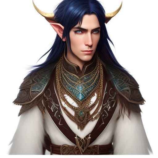 taut-walrus979: adult male elf with brown hair and deep blue eyes ...