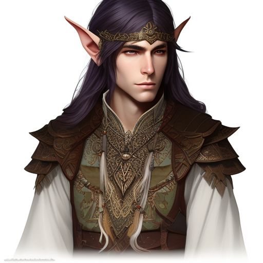 taut-walrus979: adult male elf with brown hair and deep blue eyes ...