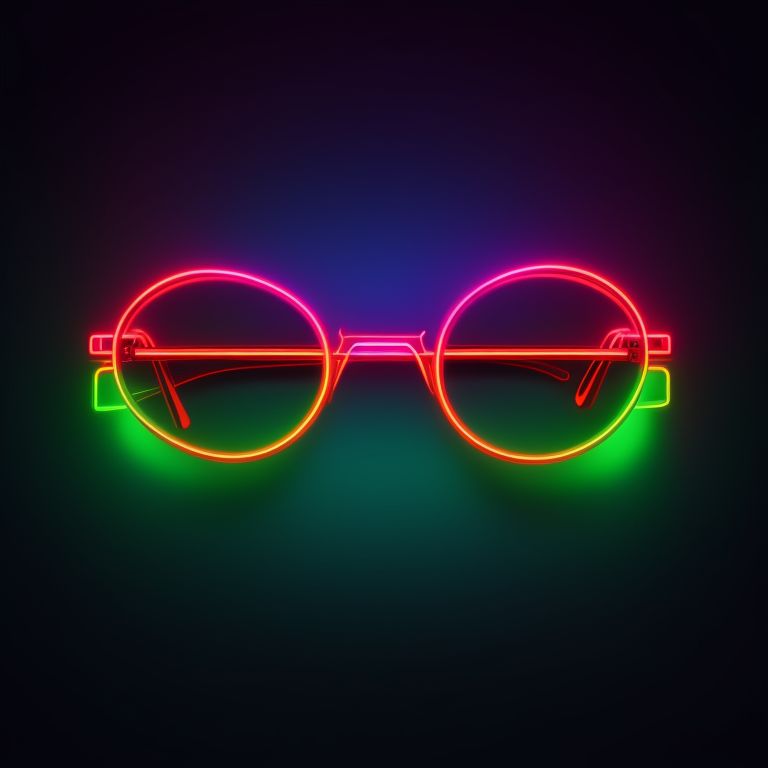 glow in the dark nerd glasses