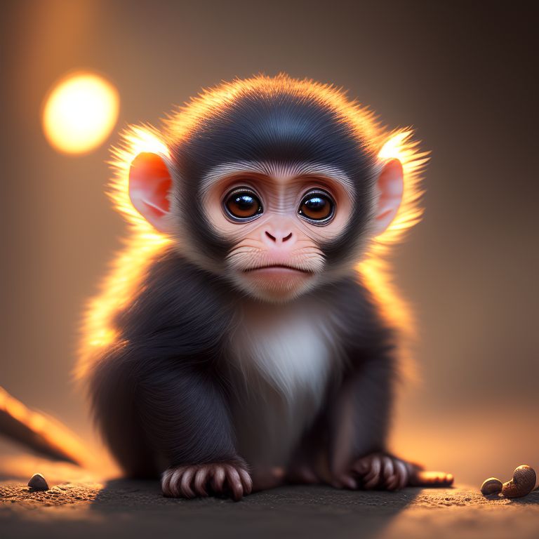 adept-oyster836: a cute female monkey sitting in the namaste position