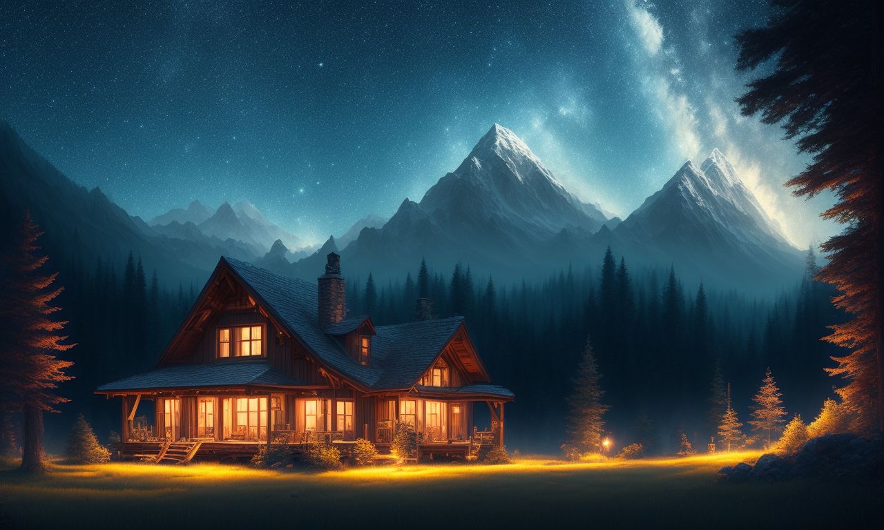 Woods At Night Wallpaper