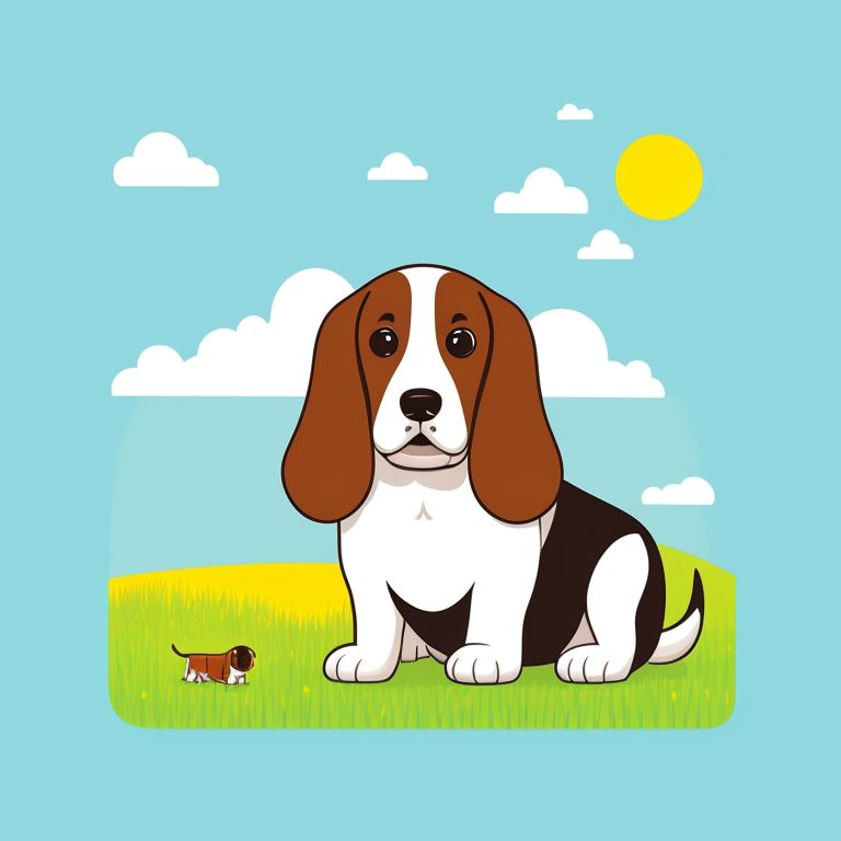 handy-newt888: Basset Hound screen print