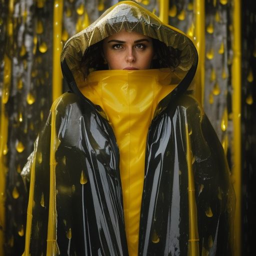 Yellow sales plastic raincoat