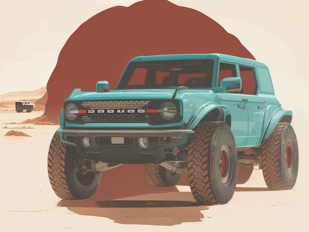 Rynschmtt Ford Bronco Vibrant Colors Desert