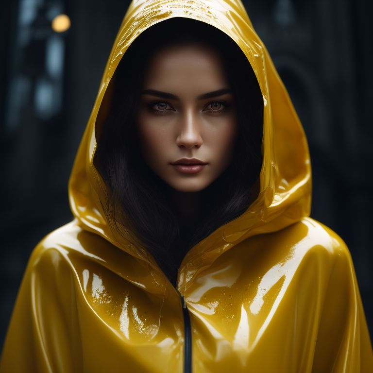 Dark cheap yellow raincoat