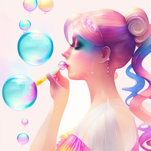 AndreaMarques soap bubbles water bubbles, different sizes, shiny, illuminated, pink colors