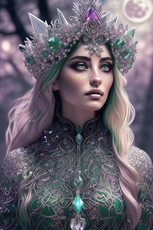 Fickle-loris892: Beautiful Celtics Goddess, Wear Crystal Crown 