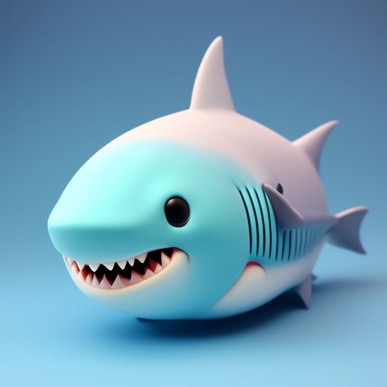 shark made in blender | 3D model