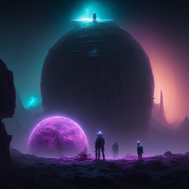 Abin Kuwala, the alien explorer, standing on a glowing crystal planet, with a purple nebula in the background, the scene should be futuristic, Highly detailed, with sharp focus and a realistic vibe, modifiers: digital painting, Artstation, Concept art, Smooth, Surreal, alien landscape, trending, Unique, Colorful, Intricate, Sci-fi, art references: giger, barlowe, James Cameron, dan luvisi, simon stålenhag.