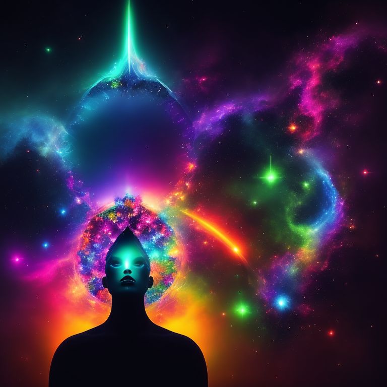 ample-ape77: Chakra Alignment: Vibrant Surrealism
