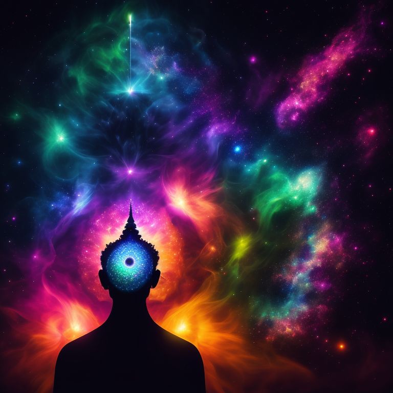 ample-ape77: Chakra Alignment: Vibrant Surrealism
