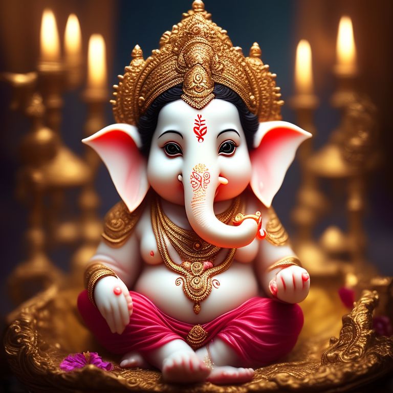 ideal-squid456: Imagine Lord Ganesh, the beloved Hindu God, in the form ...