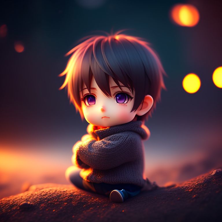 boiling-wolf480: very cute boy anime is listening sad music