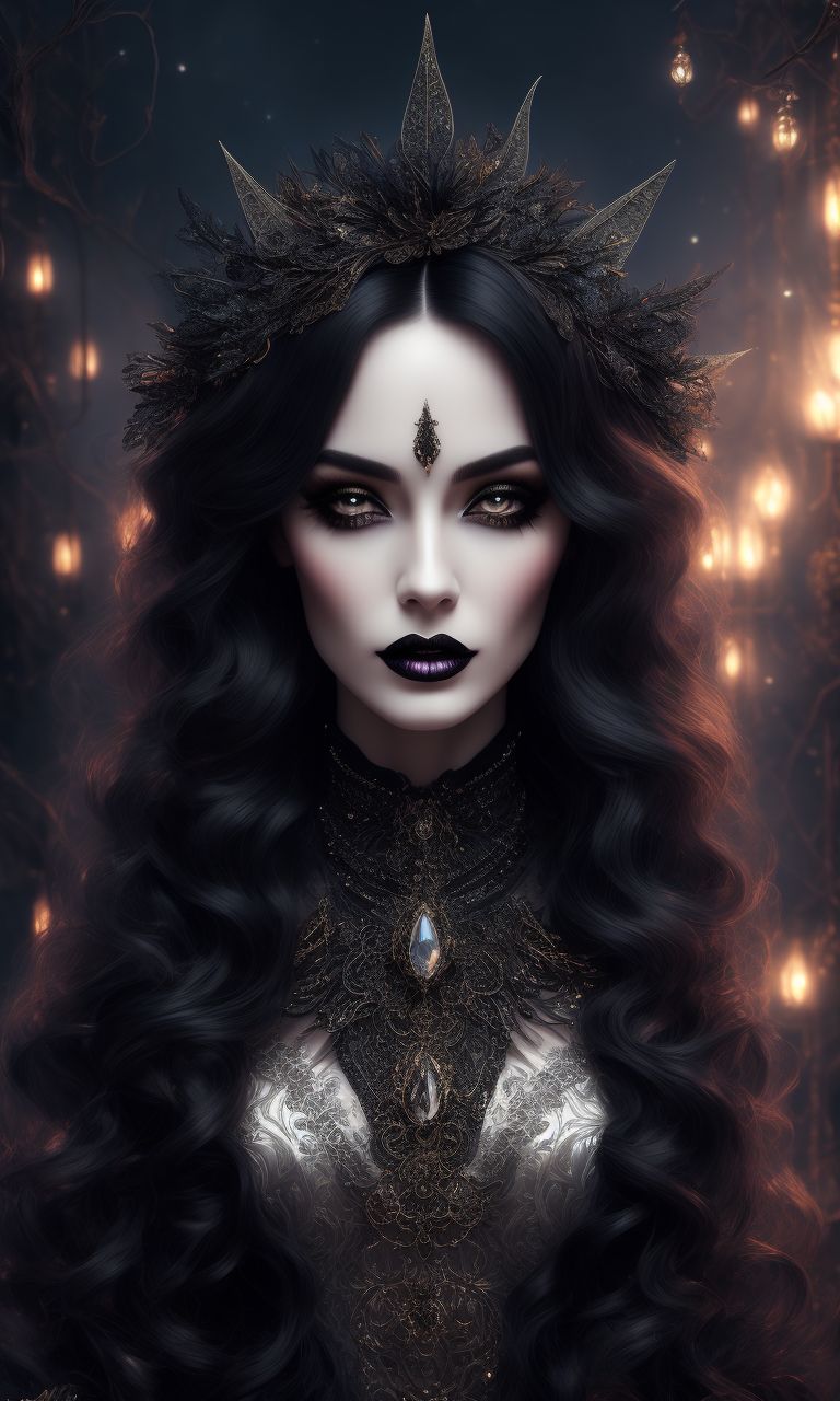 dead-manatee675: gothic witch, glitter, fantasy, intricate, elegant ...