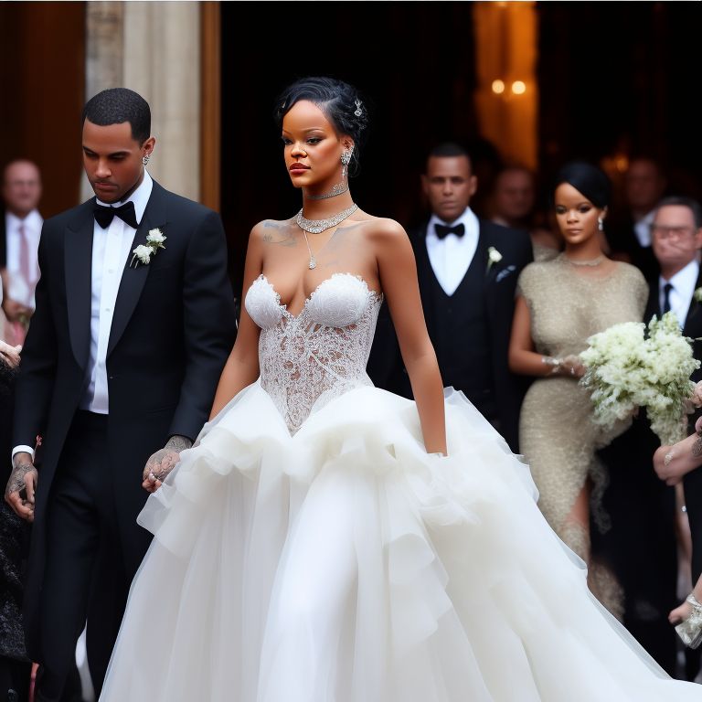 proper goat116 rihanna wedding dress