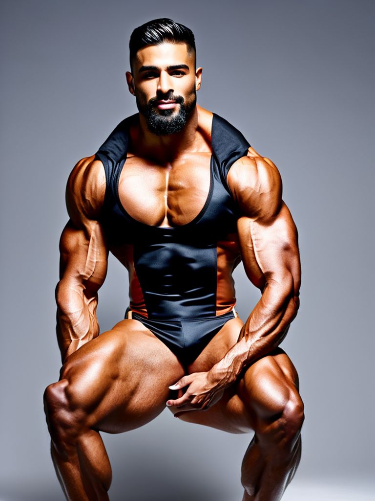 idolized-eel206: bodybuilder Muscular male sitting with bulge, legs open  with huge bulge, massive bulge, male worship