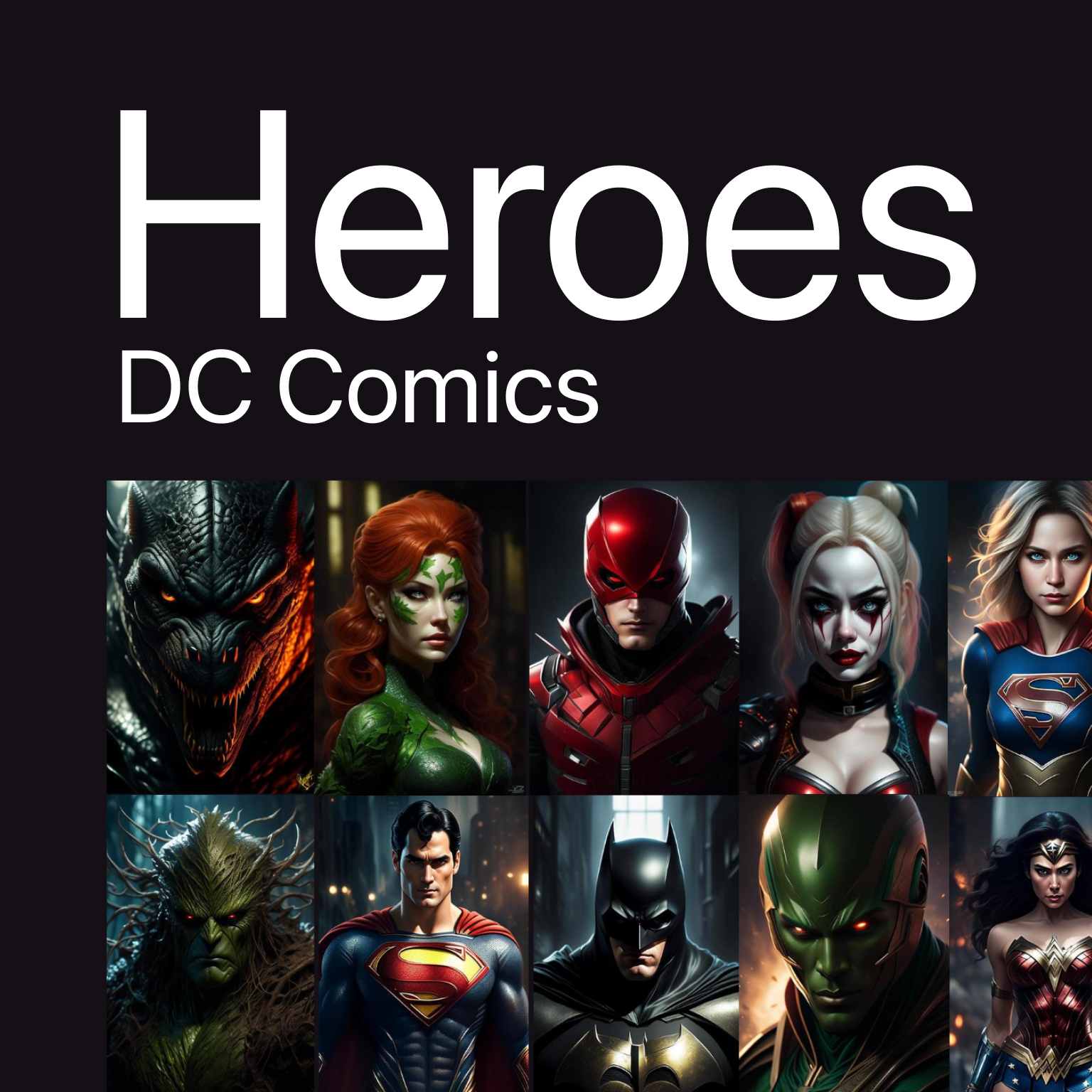 Heroes DC Comics PromptHunt Template