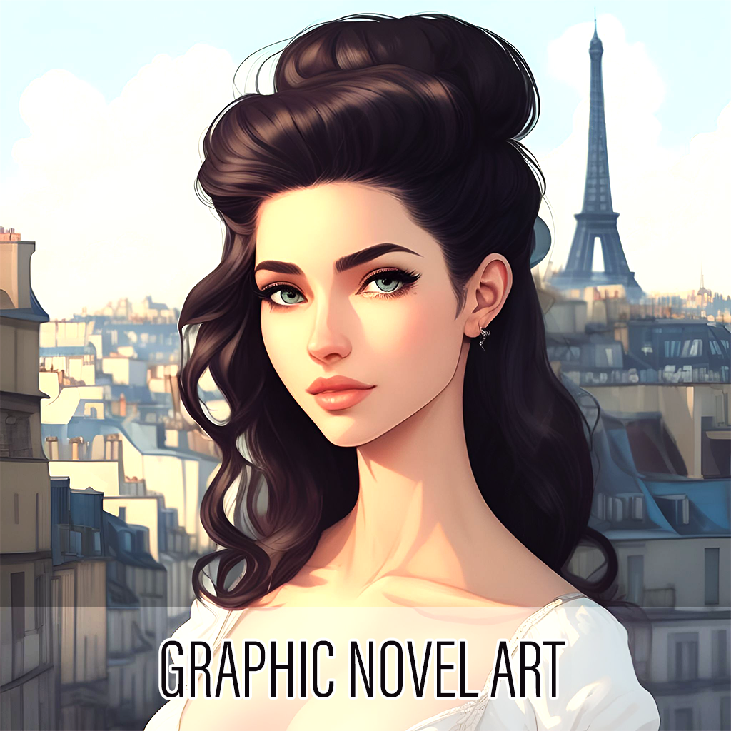 Graphic novel art prompthunt template