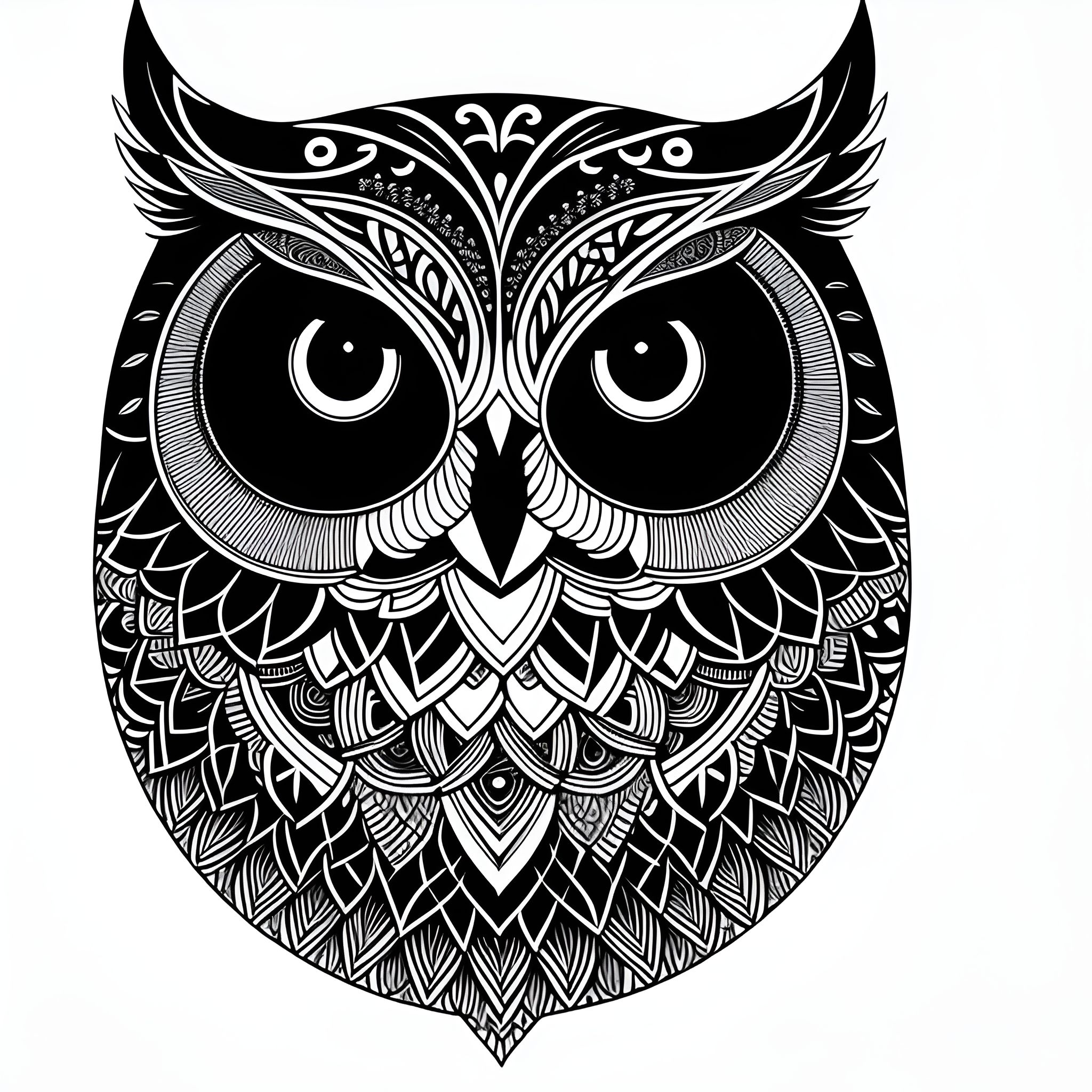 Rabbit's Mandala Lineart | PromptHunt Template