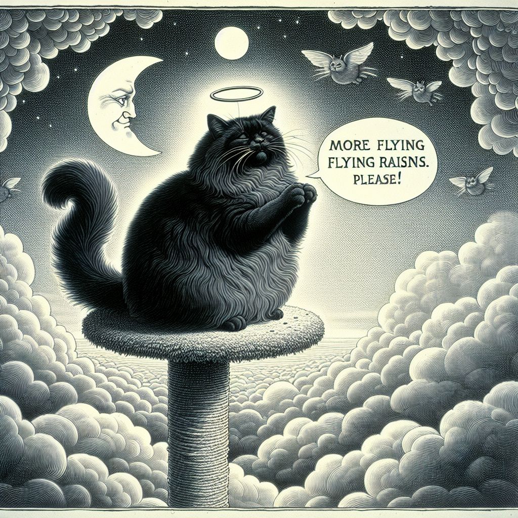 Foul-Rabbit: Siamese cat with a speech bubble with text: 