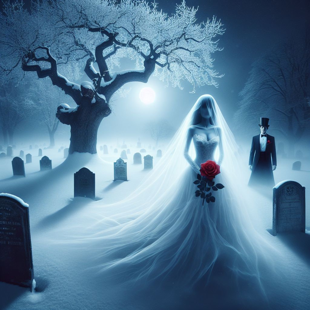 Foul-Rabbit-2: A transparent ghostly bride and groom made of white ...