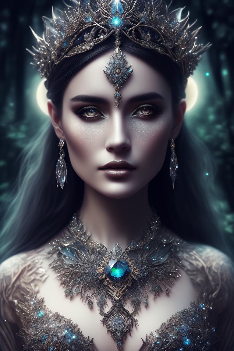 dead-manatee675: beautiful celestial goddess, wear crystal crown ...