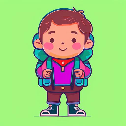 addison: Boy with backpack