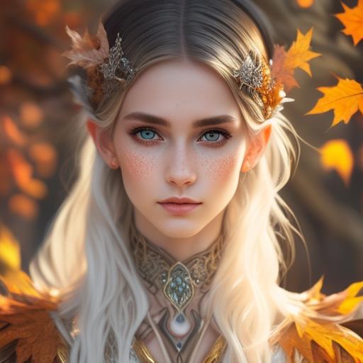 witty-rat818: Fey woman. Elf ears. Deeper golden skin. Silver eyes ...