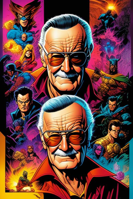 Max_Turbo: Portrait of Stan Lee