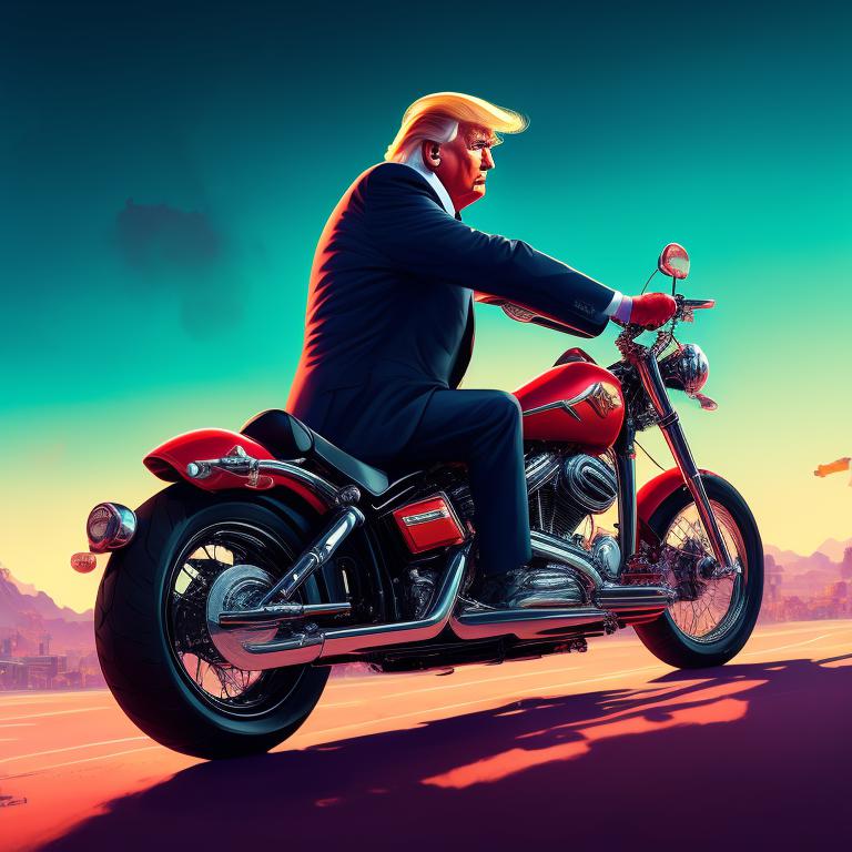 Donald trump cheap chopper bike