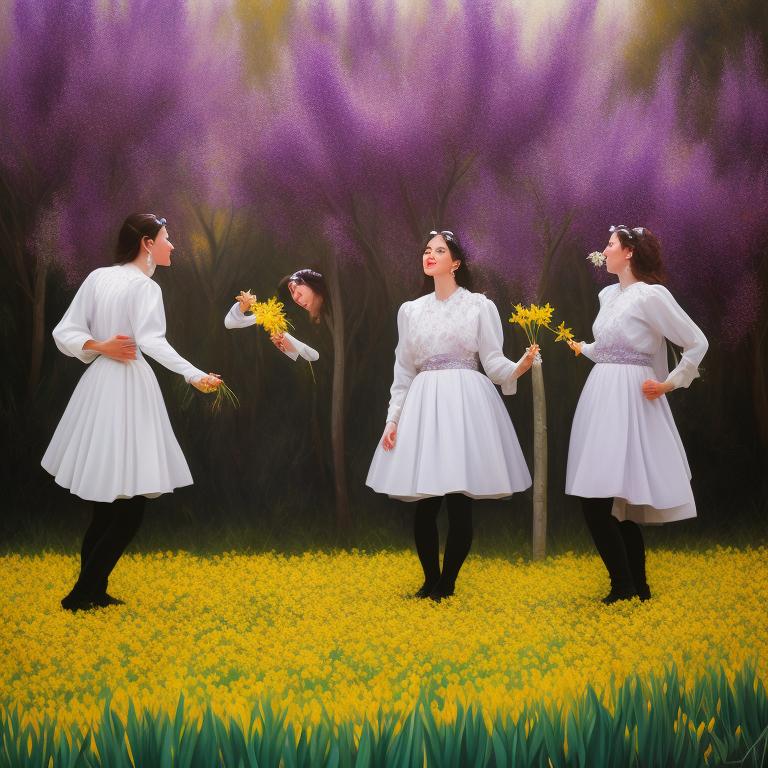 darkmanatee423 four Wiccans are celebrating the Spring Equinox by