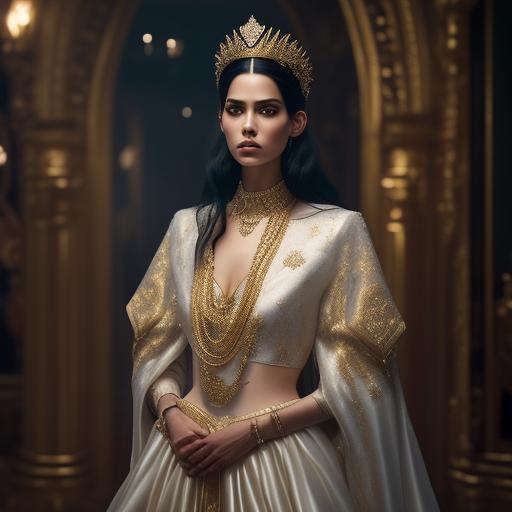 QUEEN_ANND: An accents prince with a crown, bress in royal robes an ...