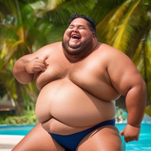 able-wren315: fat man from back in woman swimsuit