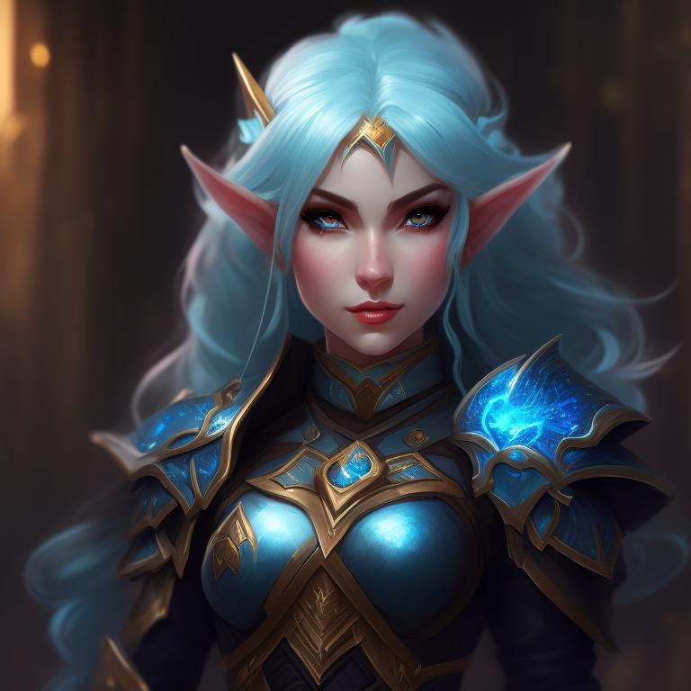 half-buffalo14: beautiful female elf battle mage