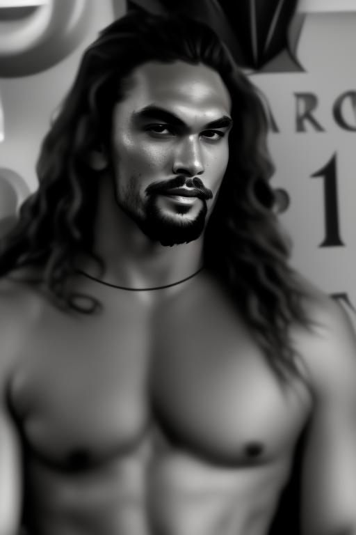 Kravcinema A Black And White Painterly Style Portrait Of A Handsome