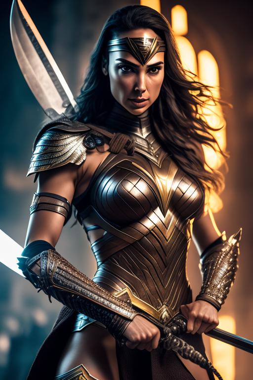 rapid-fly291: photo of female warrior(Kristen Stewart Look Glamour hot)(28  years old) in skimpy metallic armor, detailed face, look beautiful, wear,  warrior metal suit, look like warrior, front look, front view, bright, sharp